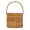 Hello Honey® Natural Oval Wicker Picnic Basket with Open Side Compartment